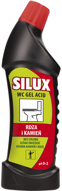 Гель для чищення унітазів SILUX WC GEL ACID, 750мл